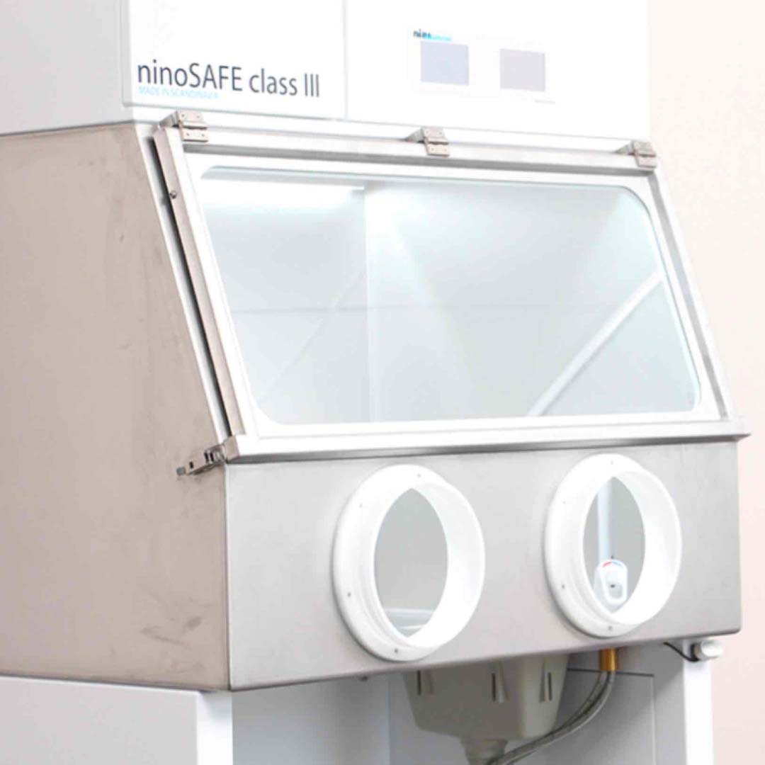 Klasse III glovebox handschoenenkast maximale containment BSL-4 Nordic Labtech n-SAFE