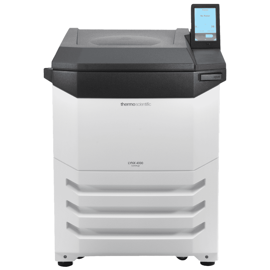 Thermo Scientific Lynx 6000 laboratorium centrifuge gezien vanaf de voorzijde