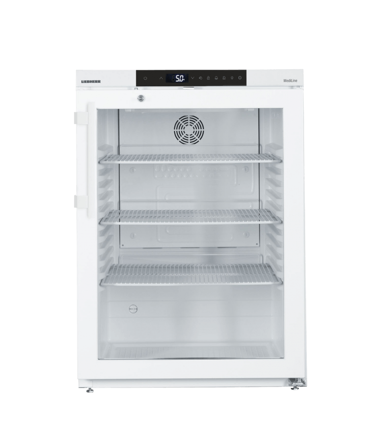 Liebherr LKUv 1610 onderbouw laboratorium koelkast met glazen deur en digitaal display