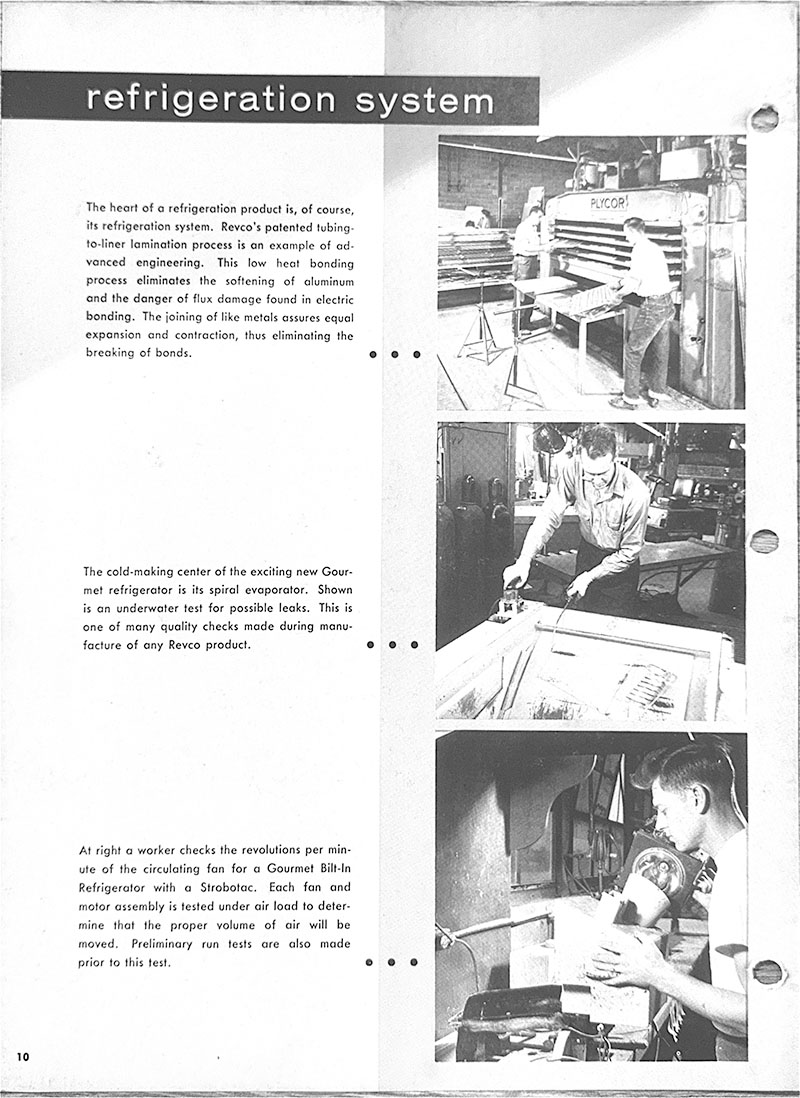 Revco People and Facilities pagina 10 - Refrigeration system